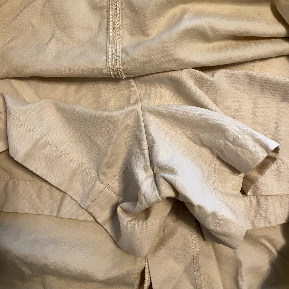 Horny Toad A-Line Skort Adjustable Flat Front Embroidered Detail Tan 8 - Image 3