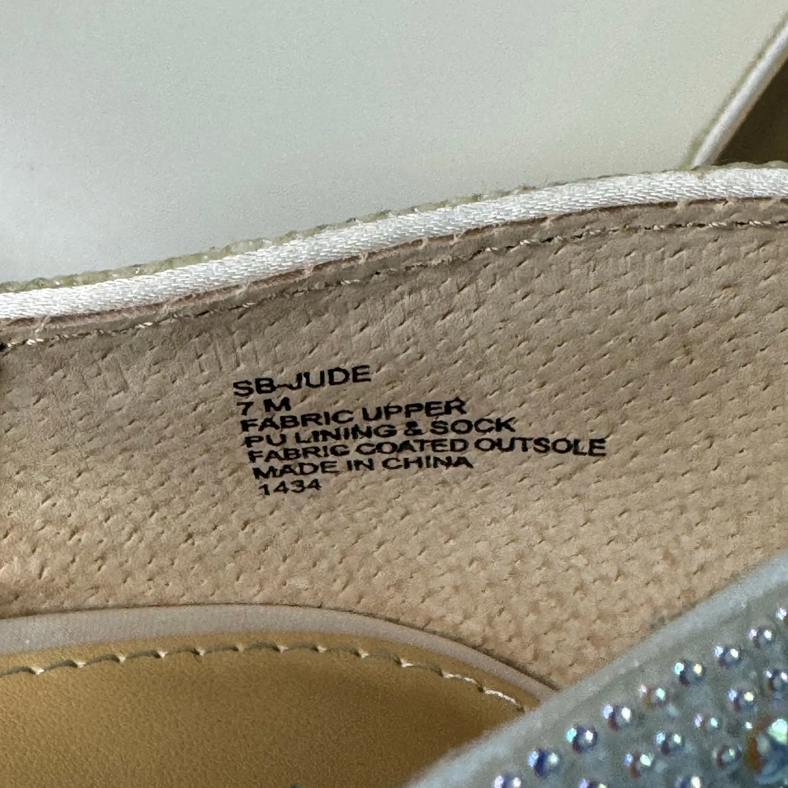 Betsey Johnson Womens White SB-Jude Pearl Beaded Ballet Flats Size 7M Wedding - Image 8