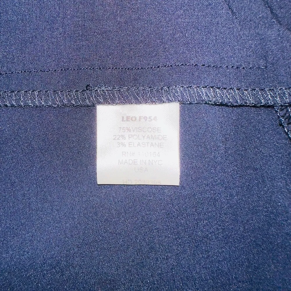 Avenue Montaigne Leo Navy Crop Flare Pull On Pants 2 Blue - Image 5