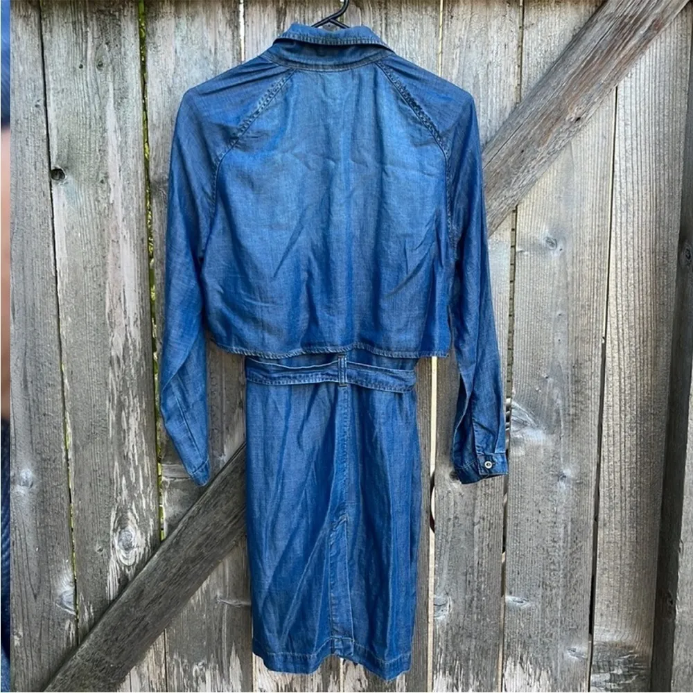 Euc Cloth & Stone Open Front Trench Coat / Top - Image 8