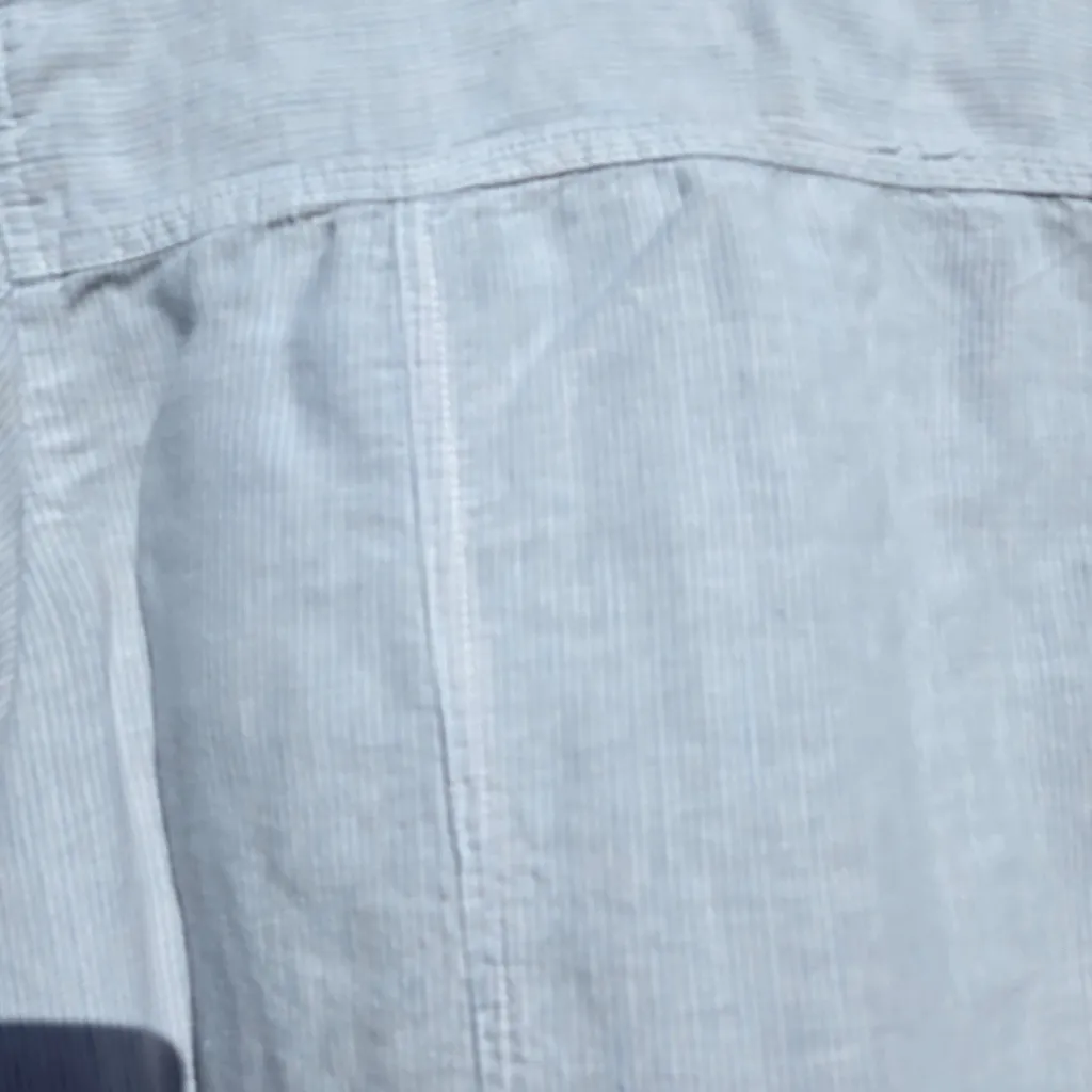 JNY Jones New York 100% Linen Button Linen Thin Stripe Jacket 2X - Image 7