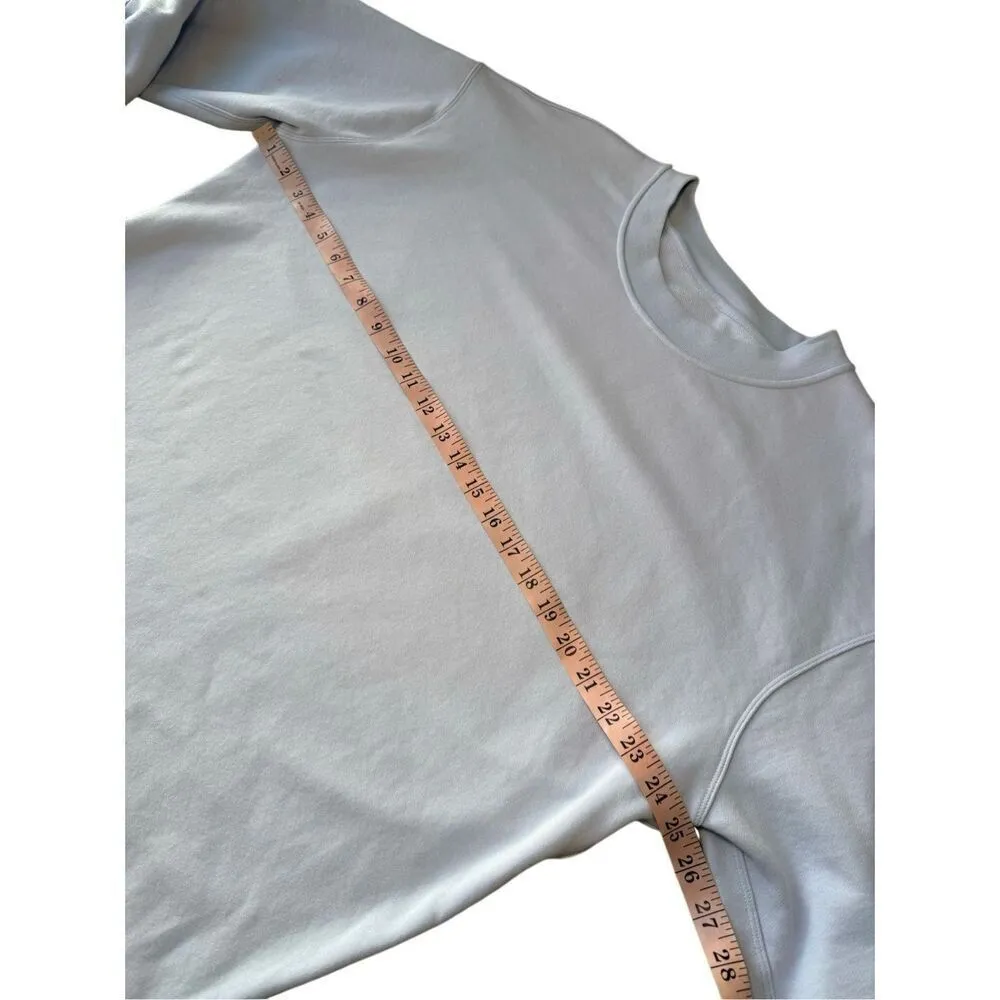 Lululemon Perfectly Oversized Crew Neck Pullover Sweatshirt In Pastel Blue - Image 8
