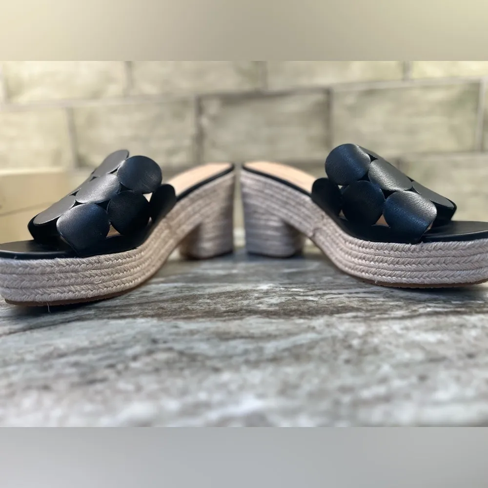 NYDJ Helene platform sandals Black New - Image 8