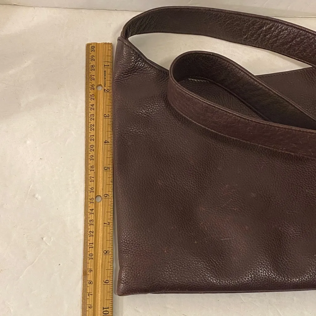 The Sak Dark Brown Leather Shoulder Bag - Image 7