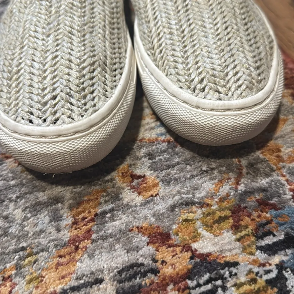 STEVEN by Steve Madden Raffia KICKS Katia Loafers Slide Size 7.5 Tan - Image 6