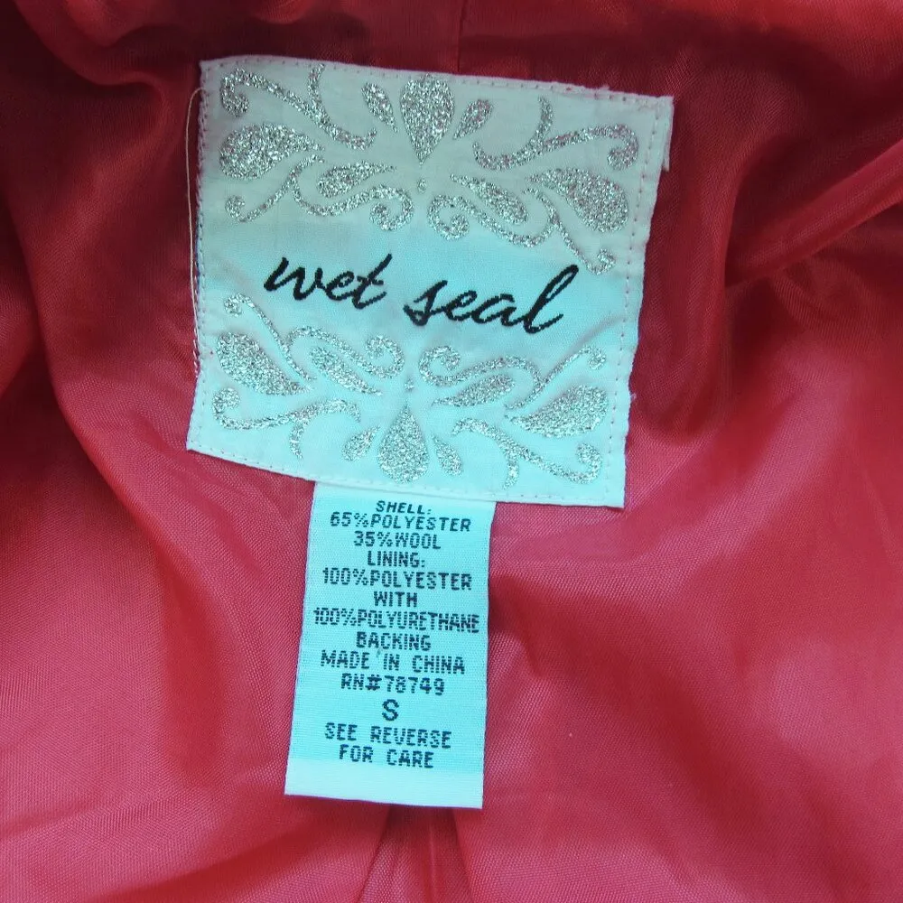 Wet Seal Women's Jacket Coat Size Small Fuchsia - Image 2
