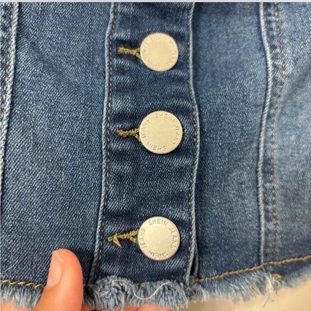 SheIn  Denim Strapless Top - Image 3