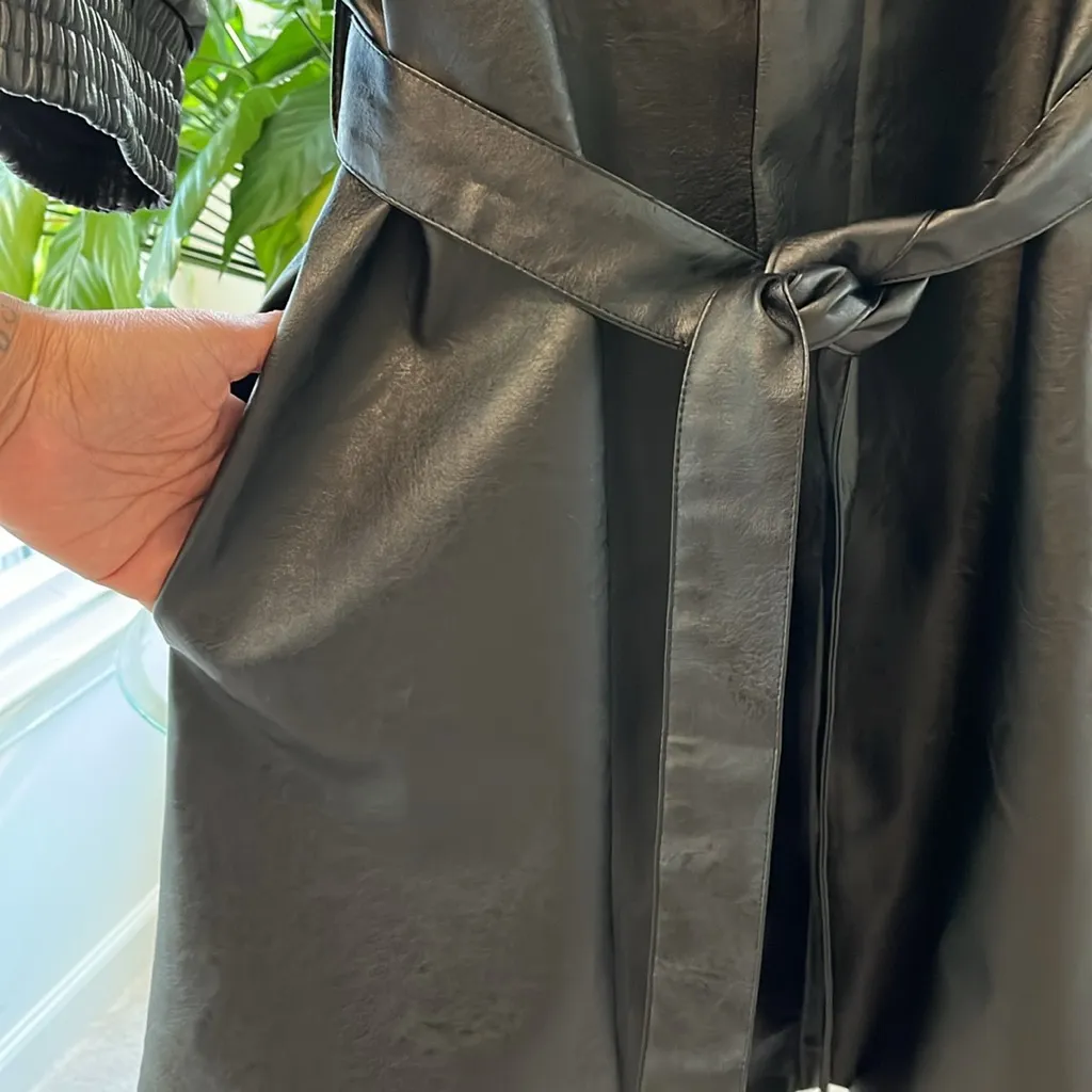 JLUX LABEL faux leather jacket size M Black Size M - Image 4