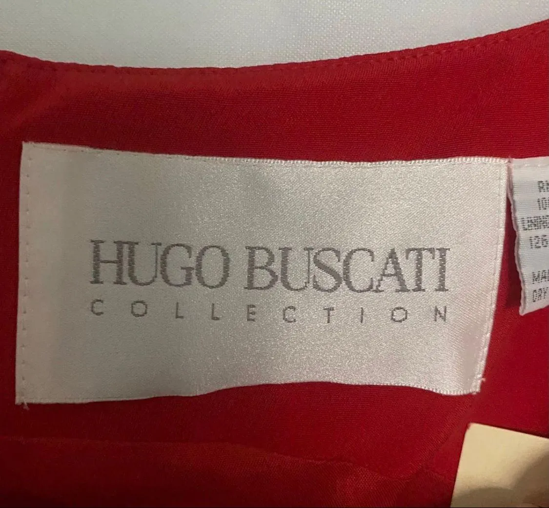 CLASSIC RED SHEATH SILK DRESS, - Image 9