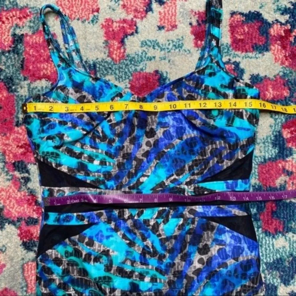 Miraclesuit 2018 It's A Cinch One Piece Swimsuit in Sea Glass Size 16 - Image 6