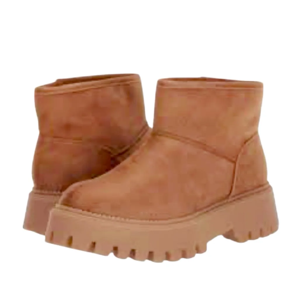 DV Dolce Vita Women's Lonny lug platform Ankle Bootie in Tan NEW Size 6.5 - Image 2