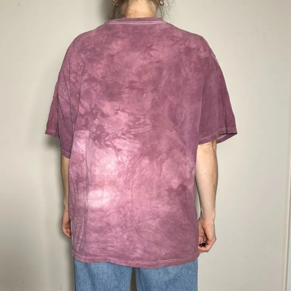 Vintage Purple White Trippy Horse T Shirt Size 3XL - Image 2