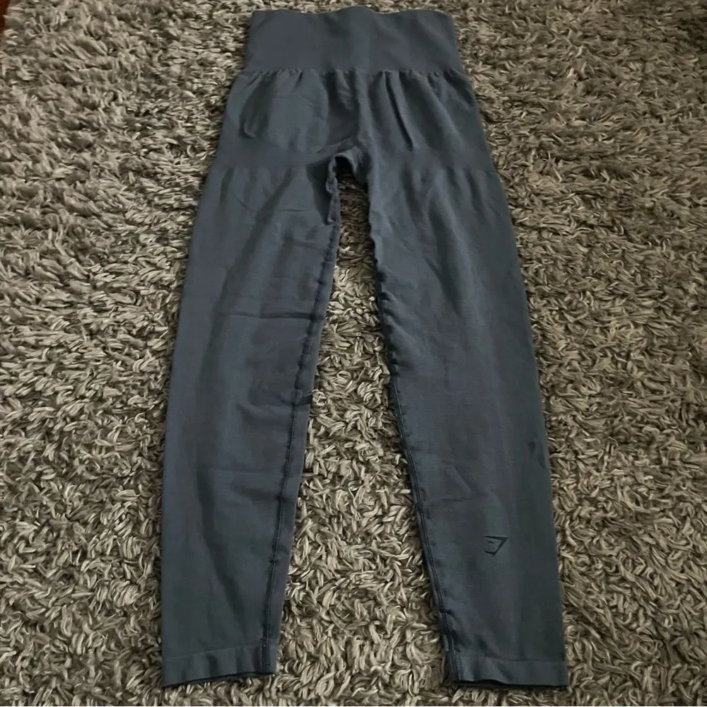 Gymshark seamless blue leggings size small - Image 3