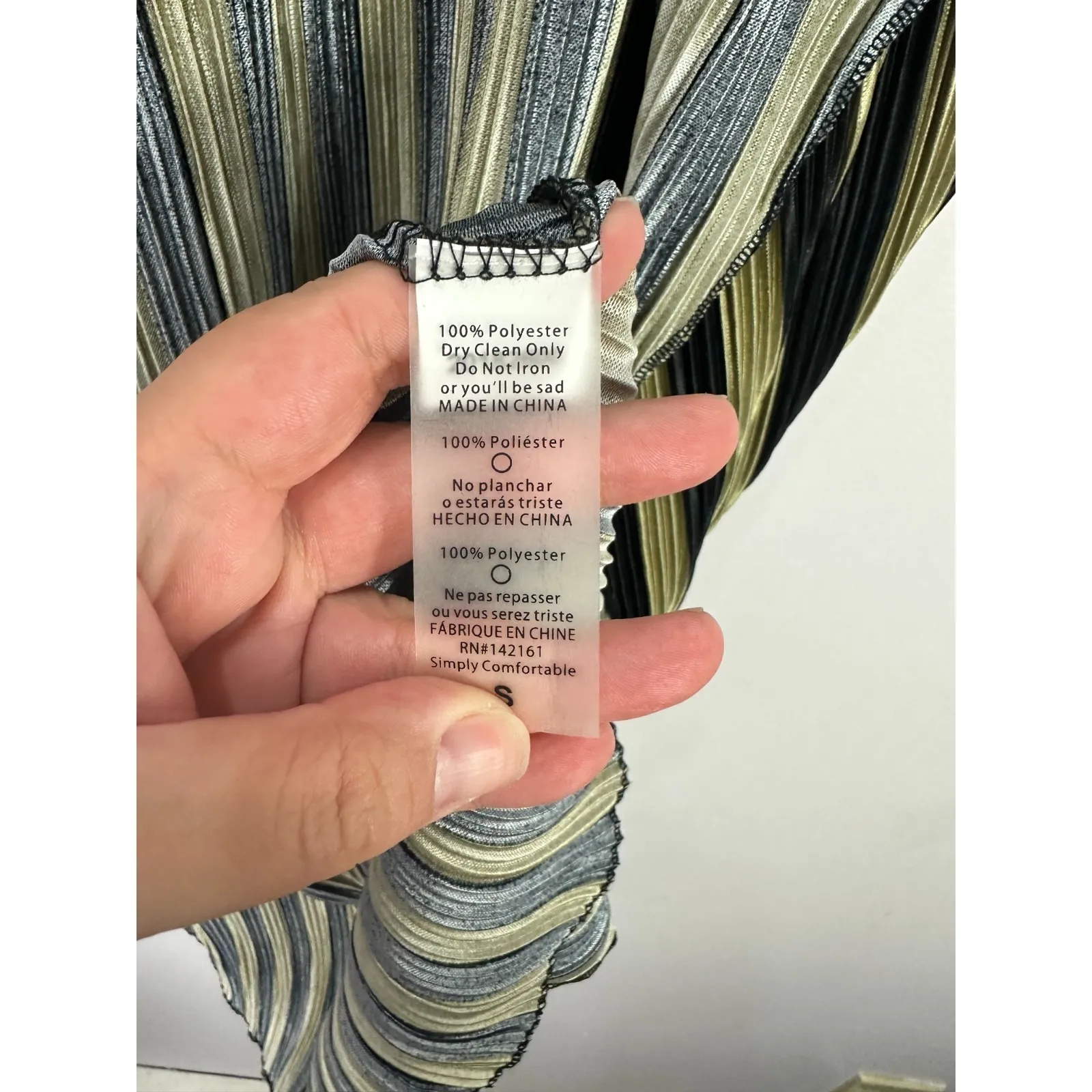 LuLaRoe Sarah Cardigan S Black Gold Striped Duster Longline Open Front Layering - Image 4