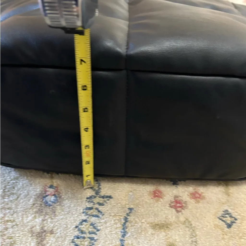 Anthropologie Black Puffer Tote Bag - Image 6