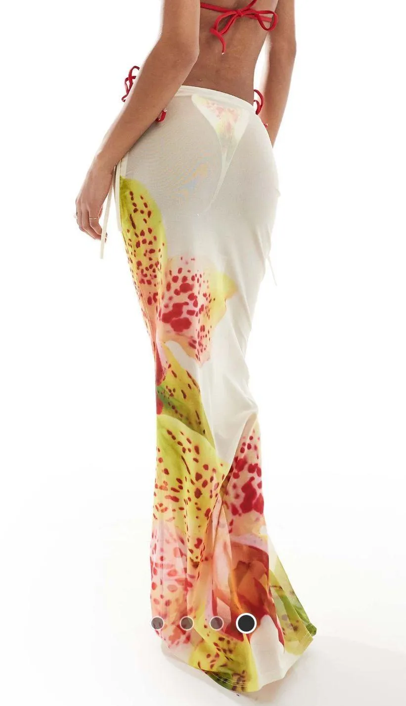 Mesh Swim Skirt Cover Up - Image 3