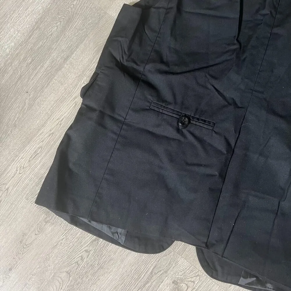 WOMAN Vest Coat Lined Button TOP Black Size undefined - Image 5