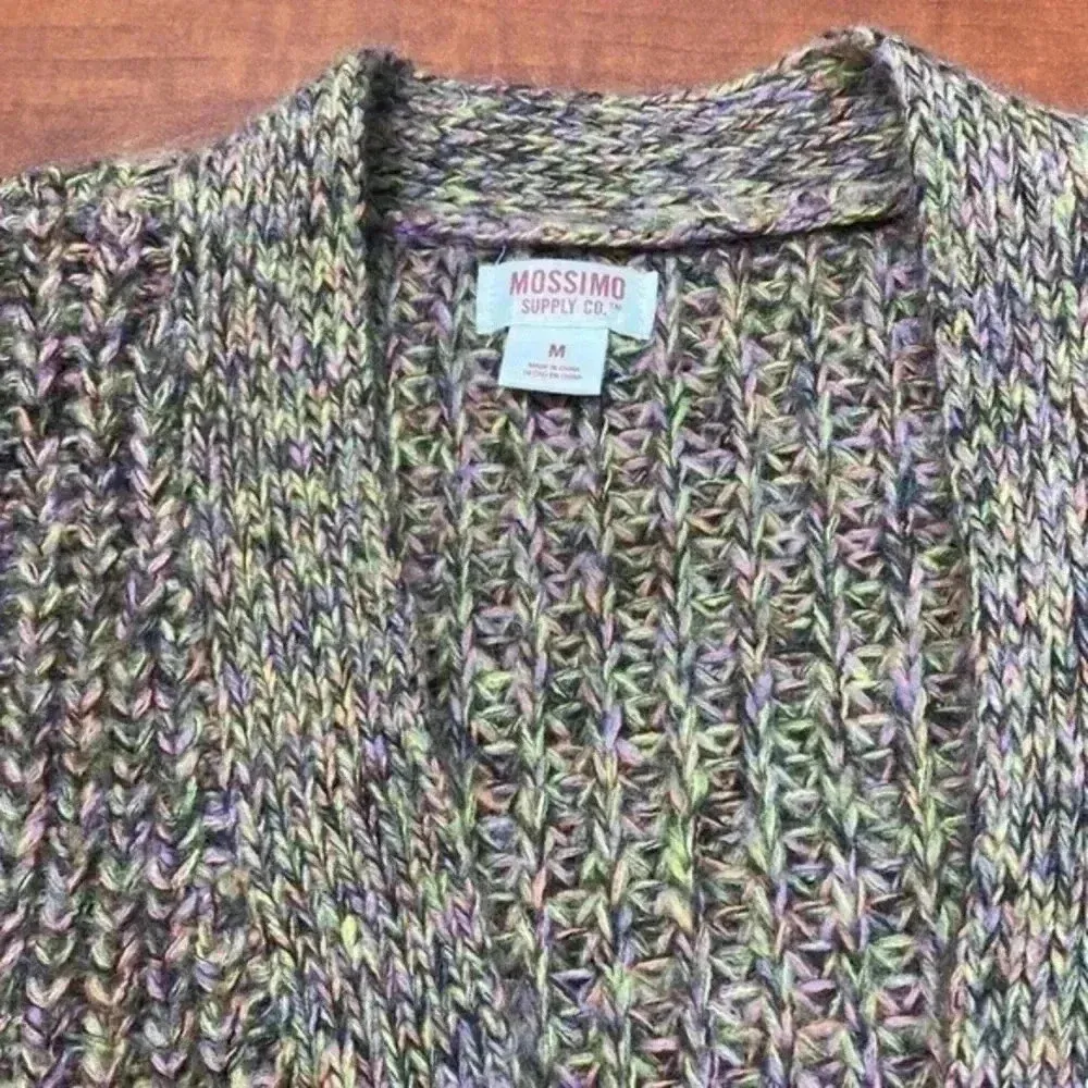 Mission supply Co ladies open front sweater M Pink Size M - Image 2