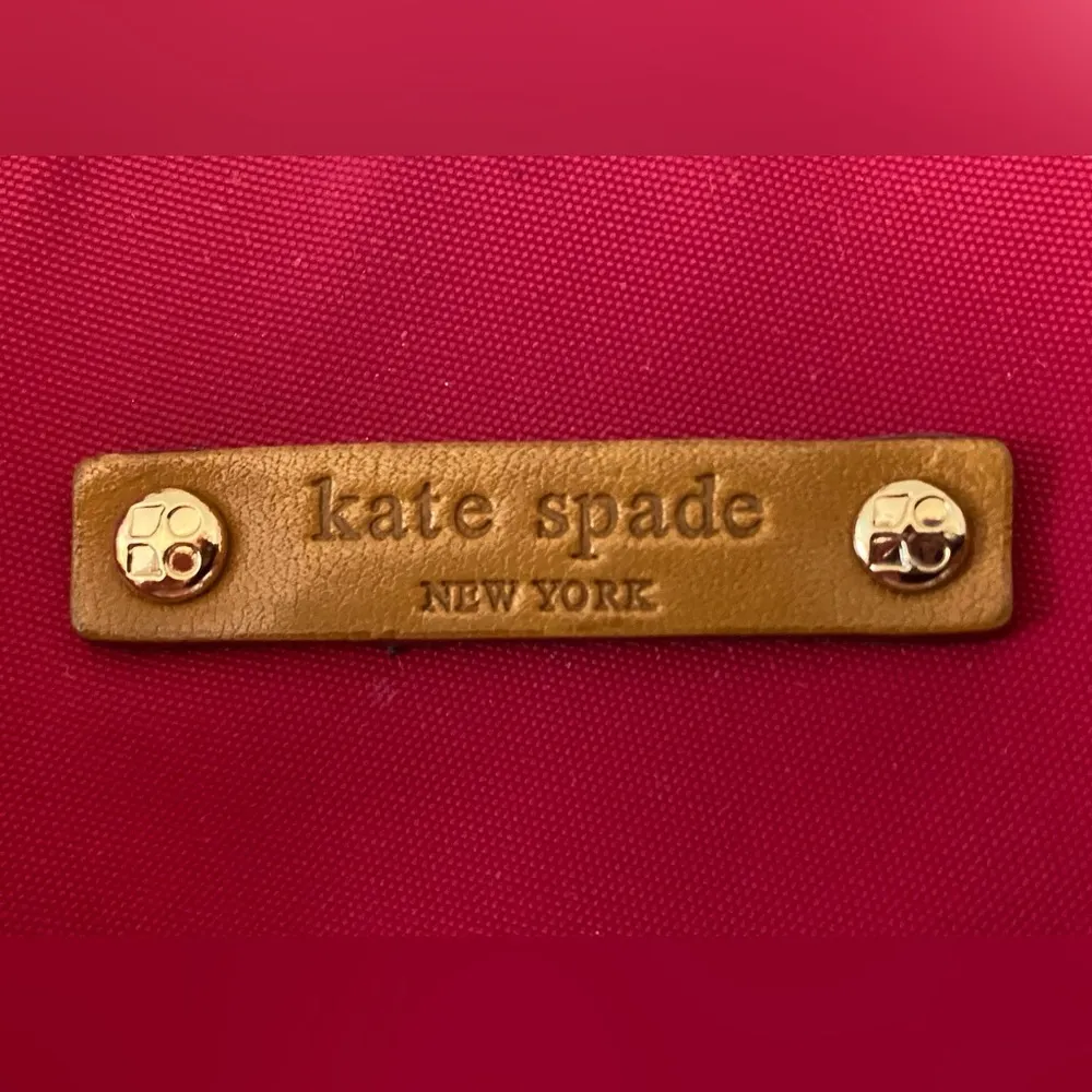 Kate Spade Crimson & Tan Purse - Image 4
