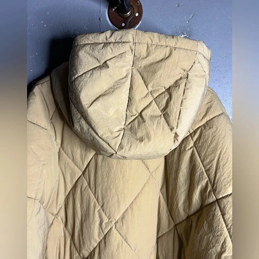 Madewell Holland Quilted Puffer Parka in Toasted Sesame.  Size 4X - Image 8