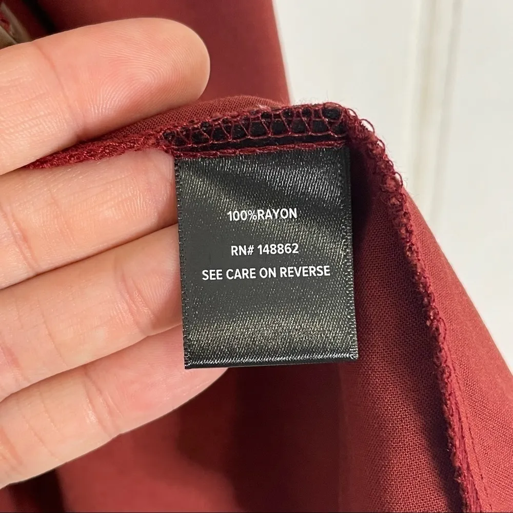 Torrid Button front skirt in rust red 543 - Image 8