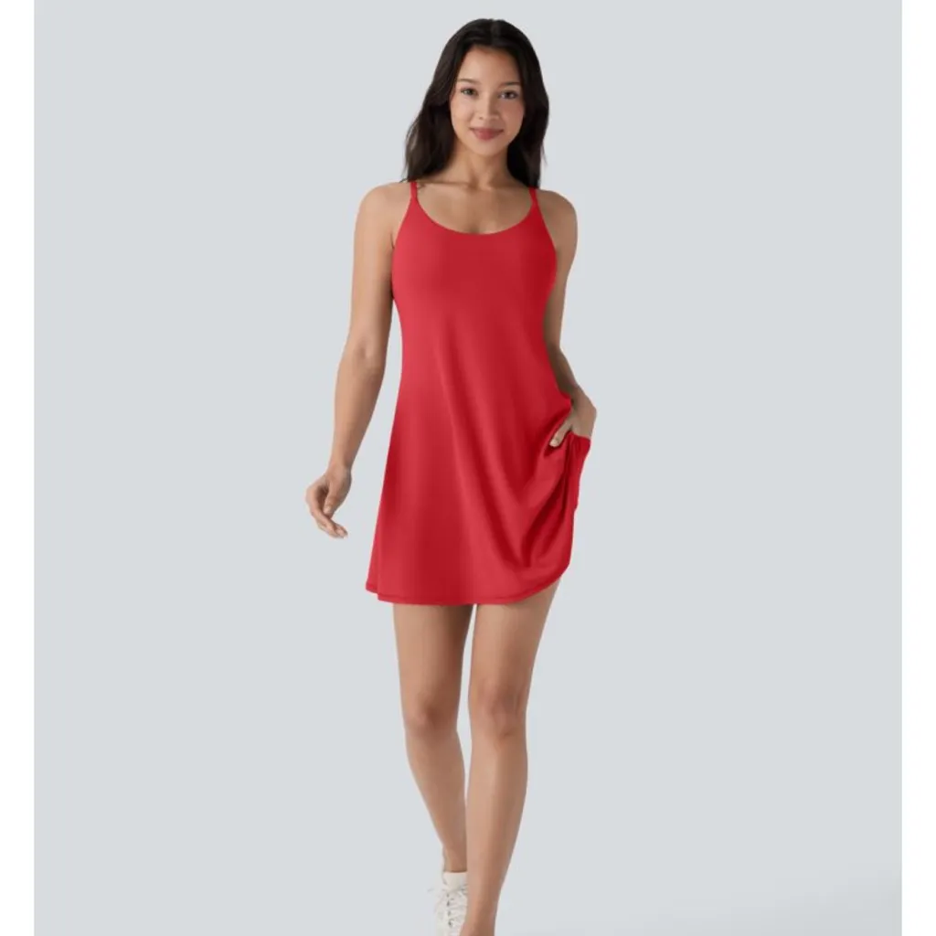 NWT Halara softlyzero molded cups active dress easy peasy style size S. Holiday! - Image 2