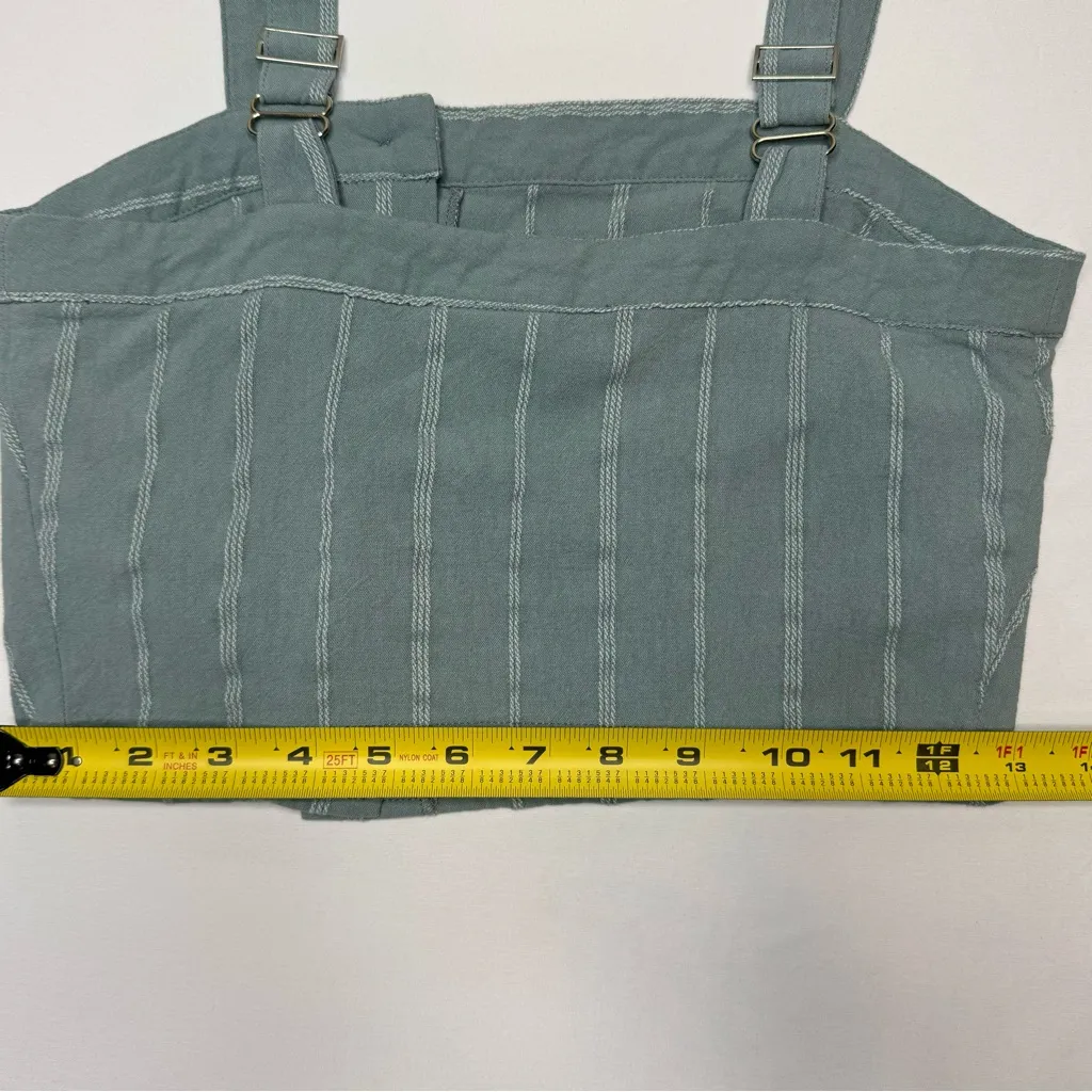 Cropped Tank Top Sky and Sparrow Green Size Small Adjustable - Image 8