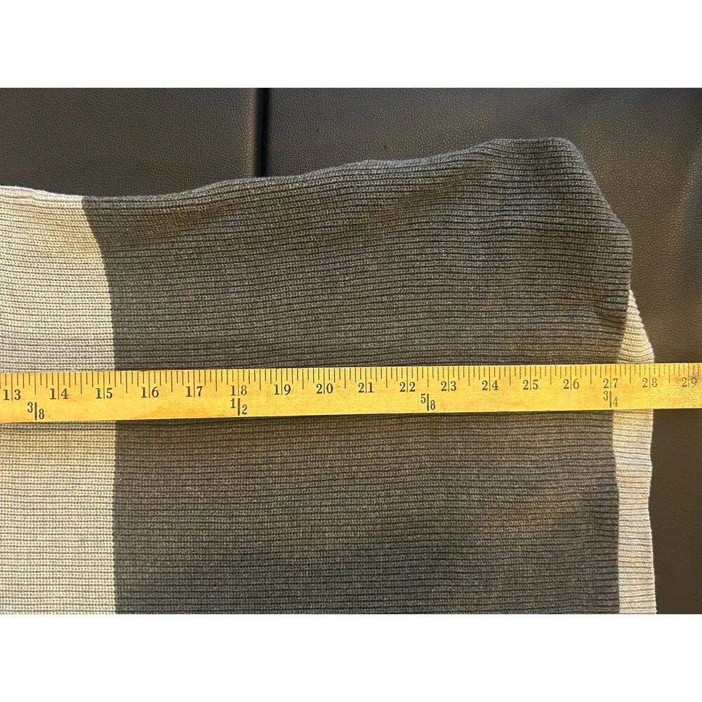 Lands End Knit Tunic Sweater Size Large L Scroop Neck Gray Slate Gray Classic - Image 8