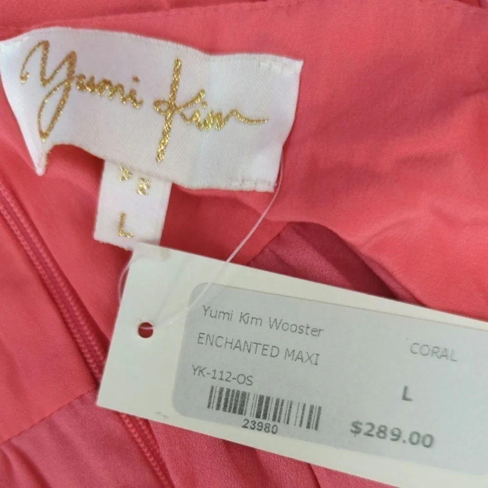 YUMI KIM 100% SILK‎ ENCHANTED MAXI DRESS LARGE NWT - Image 9