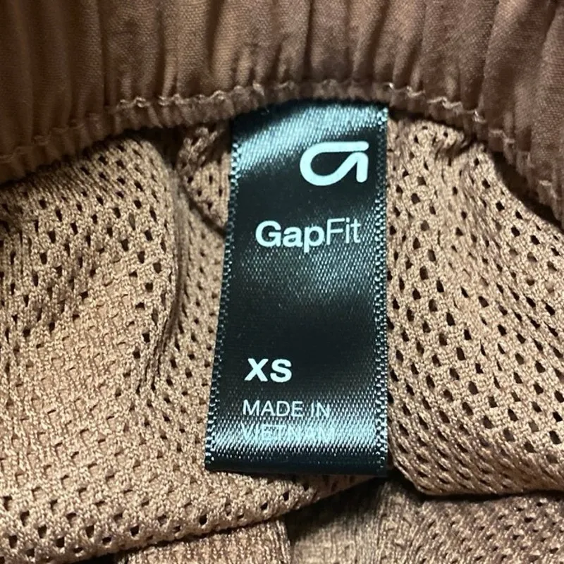 Gap Fit Women's Brown High Waisted Drawstring Tapered Jogger Sweat Pants Size XS - Image 4