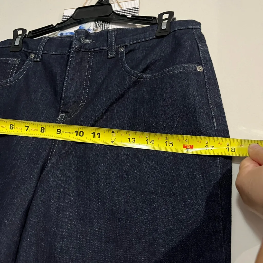 Style & Co. Women’s DENIM STRAIGHT LEG  HIGH RISE  Size 6S Dark Blue - Image 8