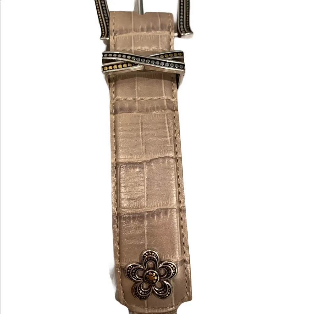 Brighton Tan Leather Belt, Sz 32 - Image 11