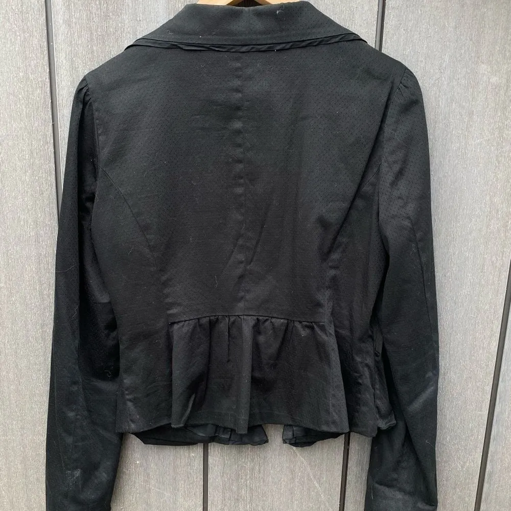 Heart‎ Moon Star Black Blazer Size L - Image 5