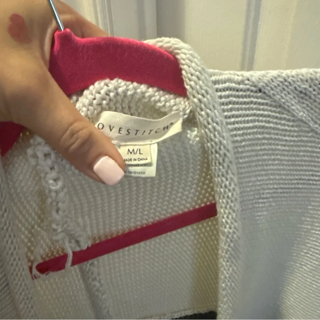 Lovestitch Black and White Women's Poncho - Image 2