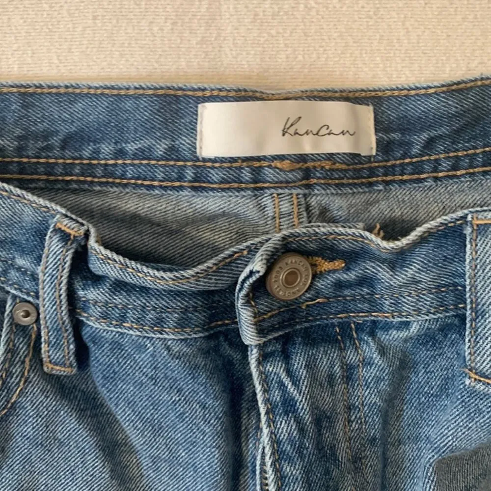 Kancan womens 11 29 Michelle high rise slim straight raw cuff crop ankle cute bl Blue - Image 3