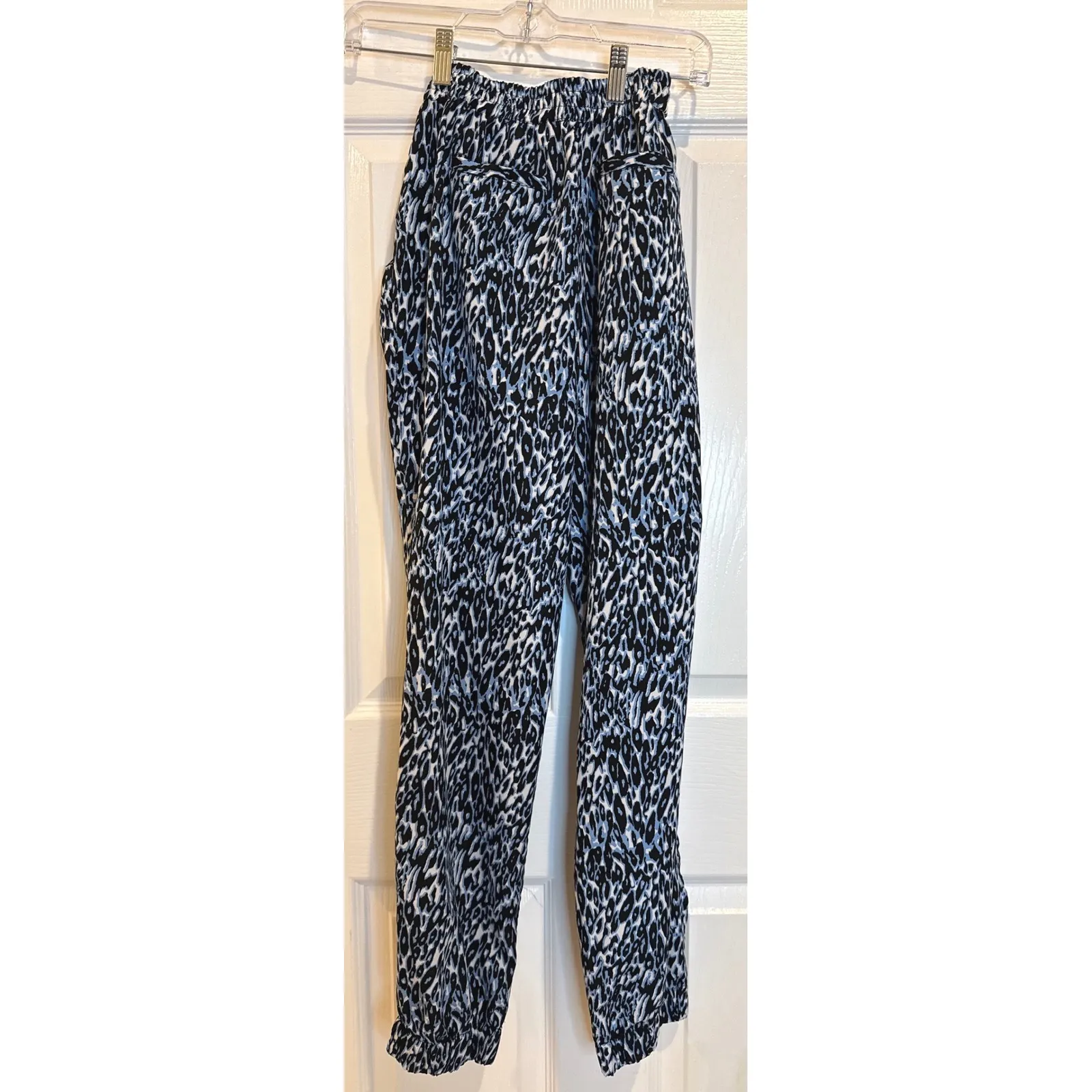 Walter Baker Animal Print Drawstring Jogger‎ Pants Lightweight Size S - Image 5