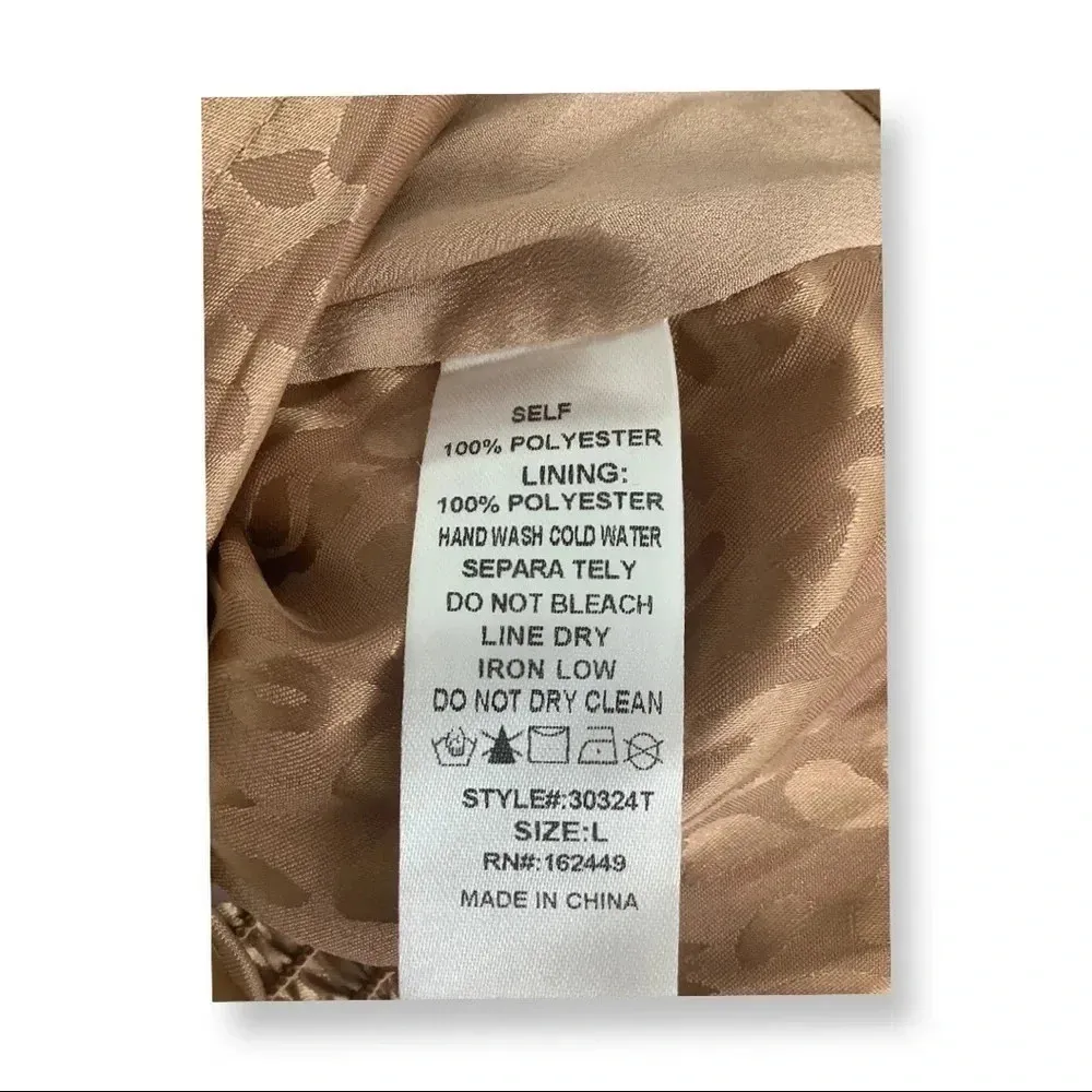 Milk & Honey Size Large Satin Cheetah Print Wired Bustier Top. New With Tags. - Image 4