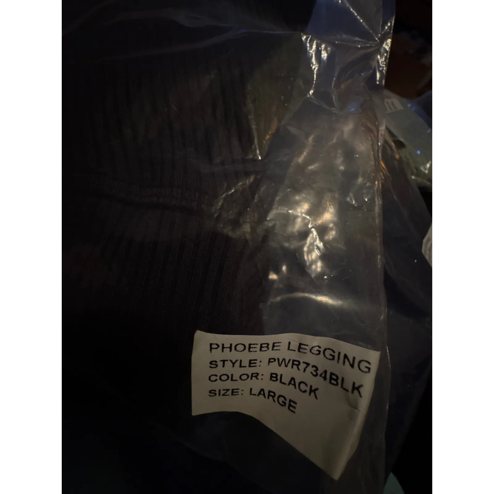 Brand New GIGI C Revolve Women's Size Large Black Phoebe Leggings High Waisted - Image 6