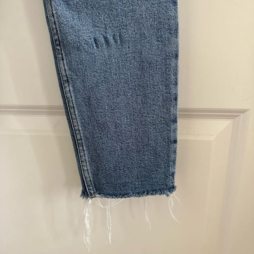 Re/Done Originals High Rise Ankle Crop Jeans - Image 8