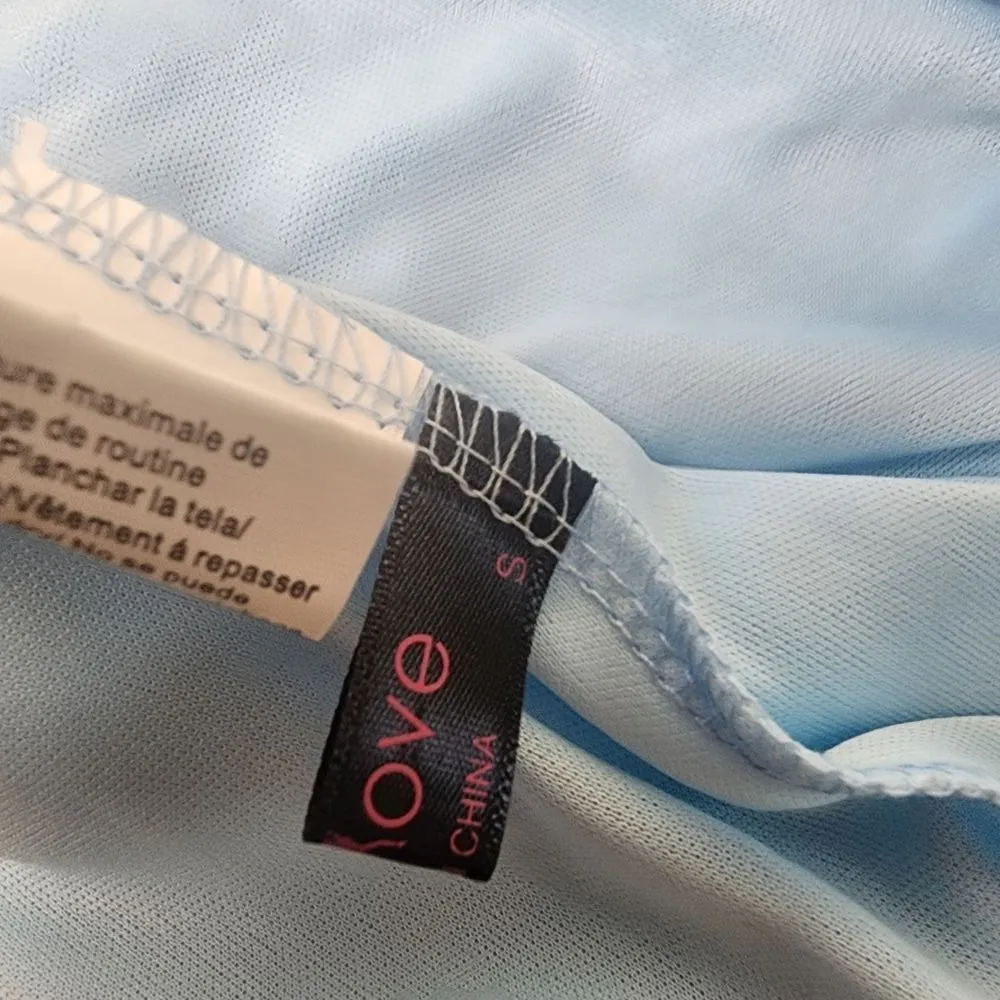 Avidlove Blue Pleated Ruffle Skater Skort (S) - Image 6