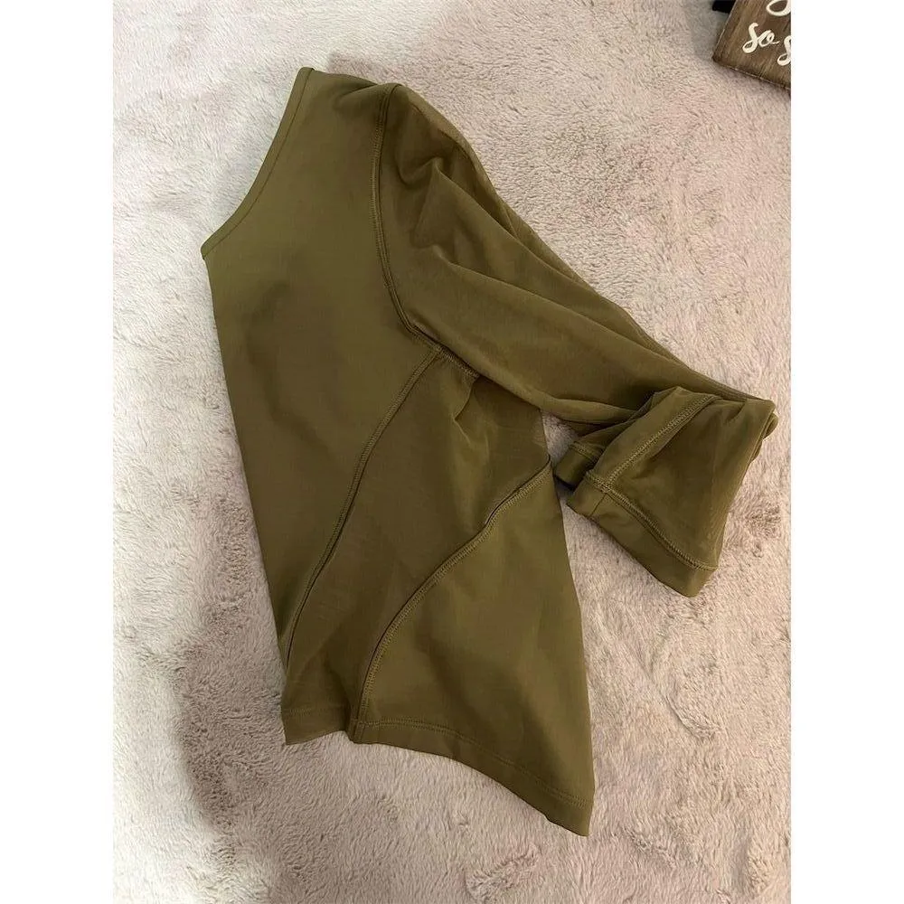 Athleta Women's Green Pacer Mesh Top Size S Short Sleeve Activewear - Image 11