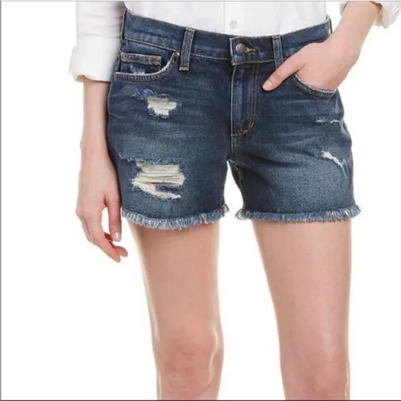 Joes jeans • cut off denim shirt with distressing in Blythe - Image 11