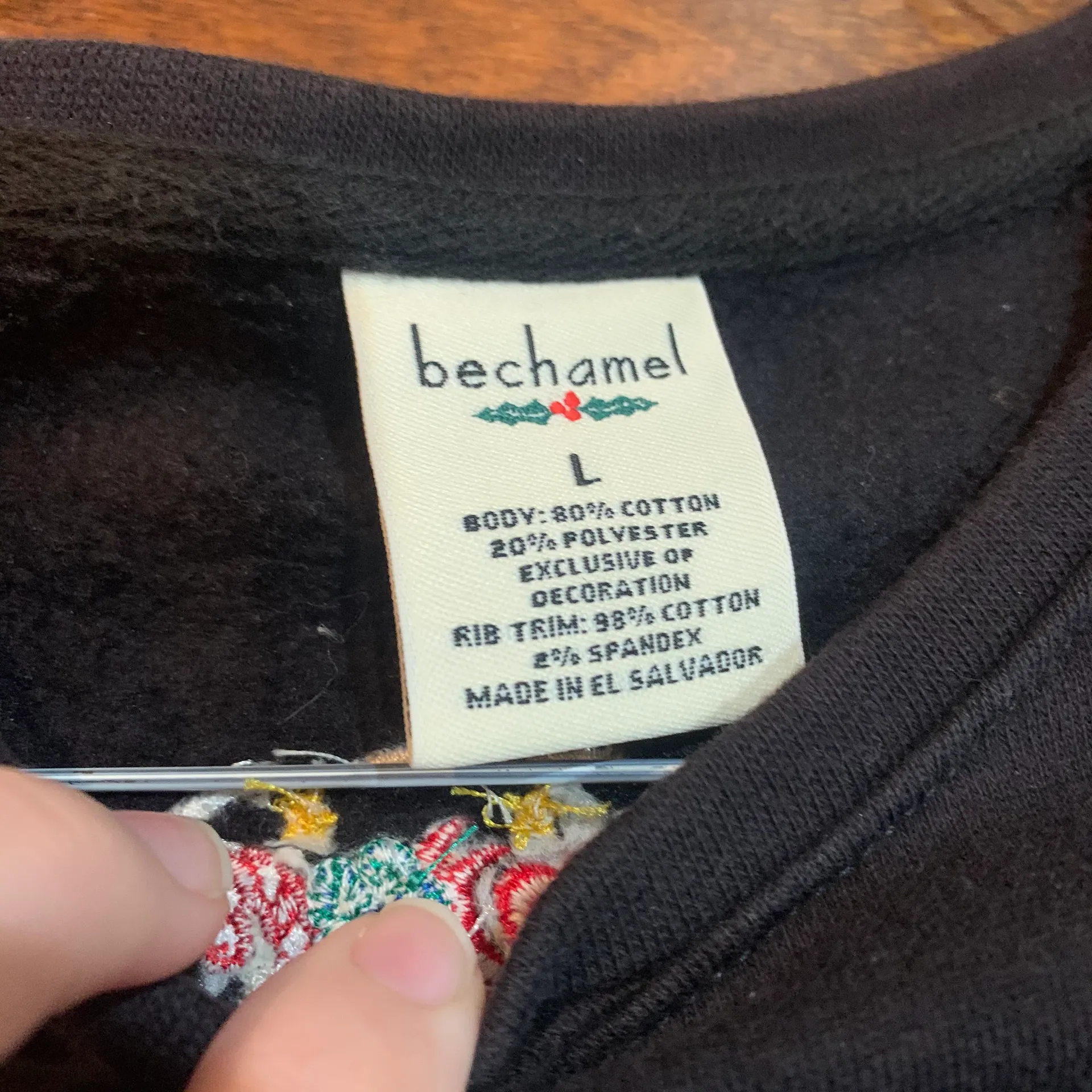 bechamel christmas pullover crewneck Size L - Image 5