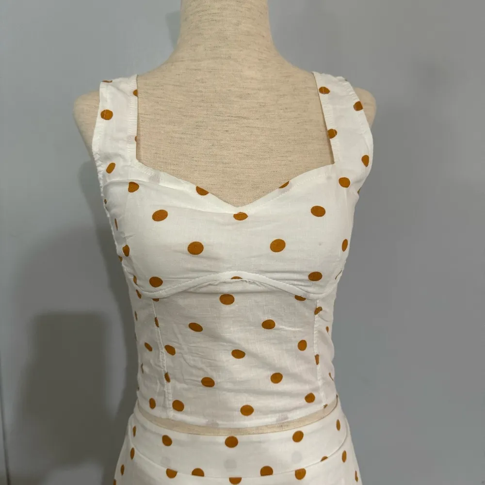 Kirious  Polkadots Shirt and Skirt Short Set - Image 3