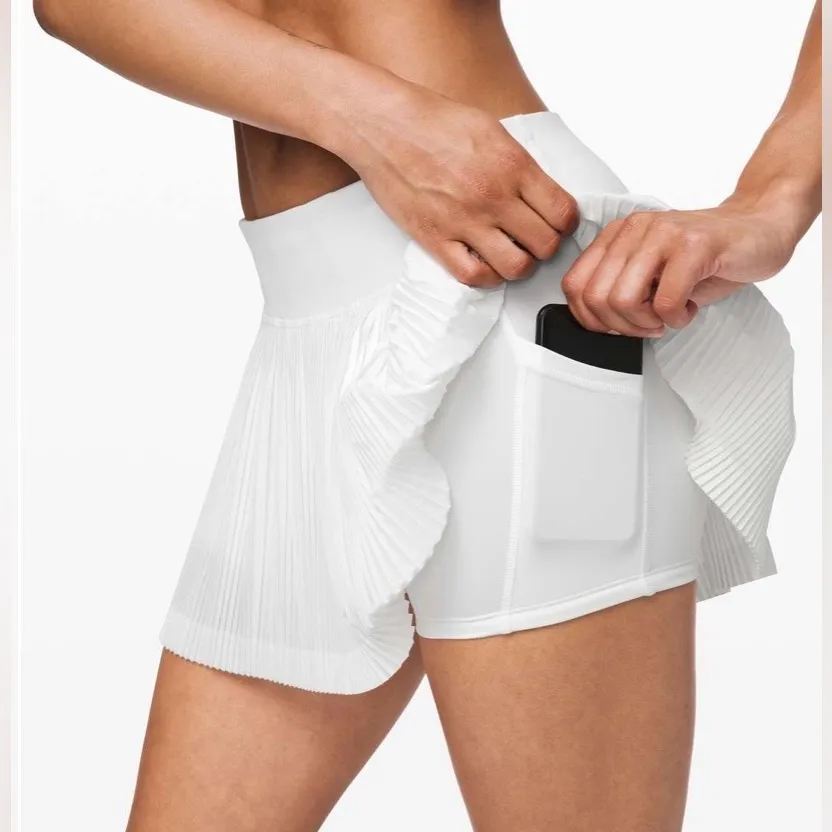 Lululemon Pleat to Street Skirt III White Size 8 NWOT Tennis Golf Pickleball - Image 6