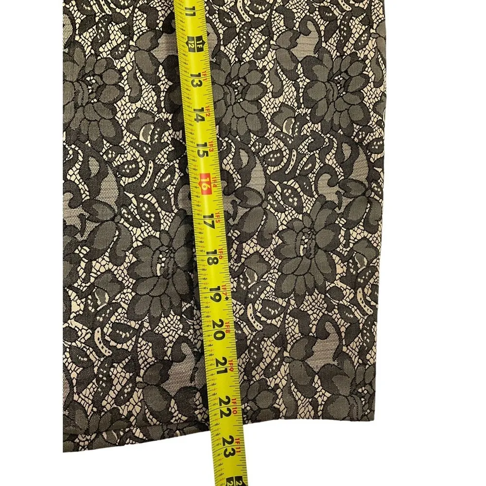 Lane Bryant Women Plus Size 26 Lace Skirt Black Cream (18-310) - Image 5