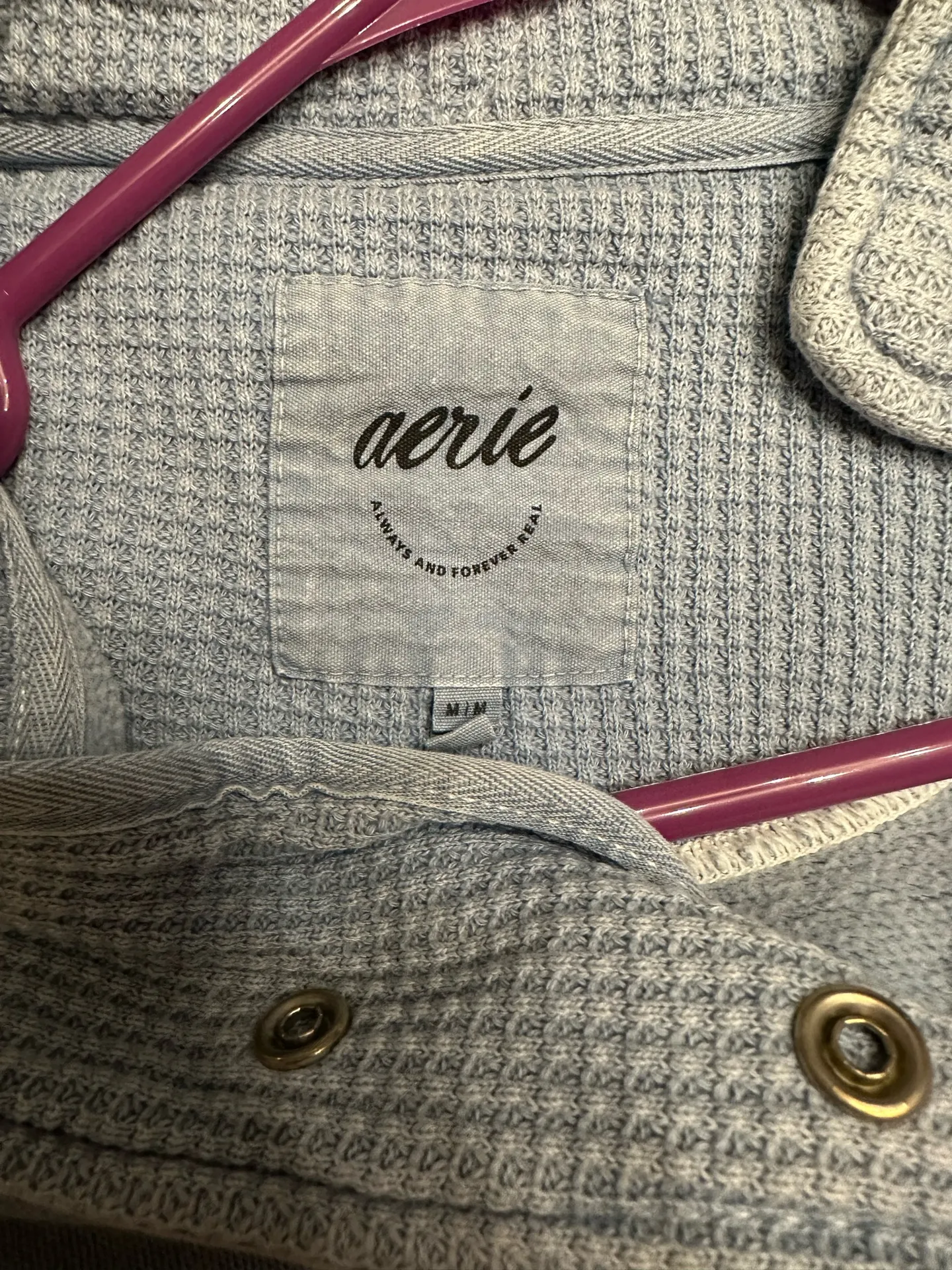 Aerie Quarter-Zip Pullover cloud wash - Image 4