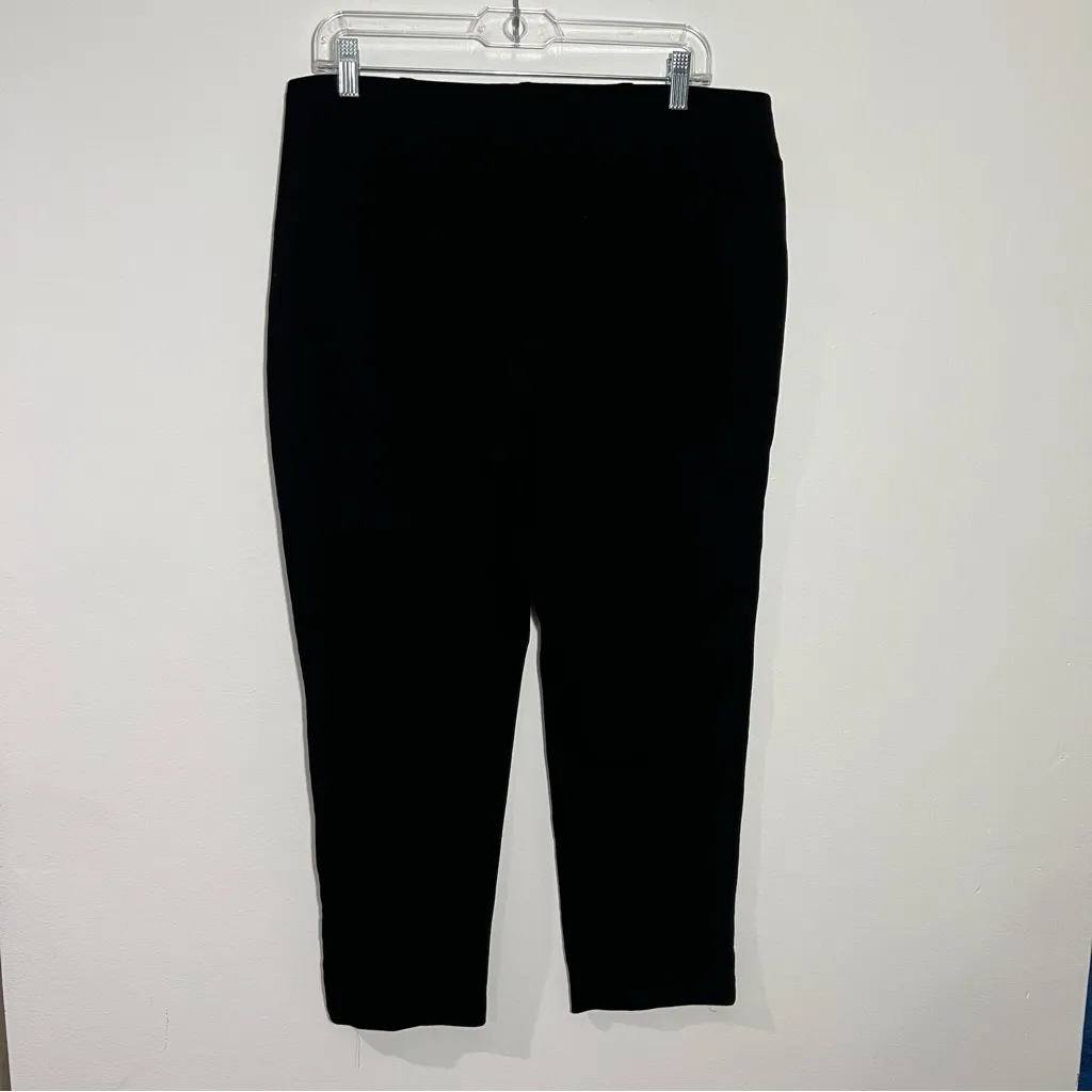Chico's Ponte Slim Ankle Pants In Black Size 12‎ Chico's Size 2 - Image 6
