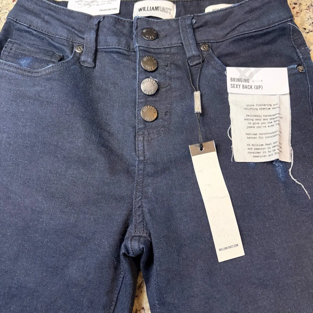 William Rast Dark Wash Ankle Skinny Jeans - Image 5