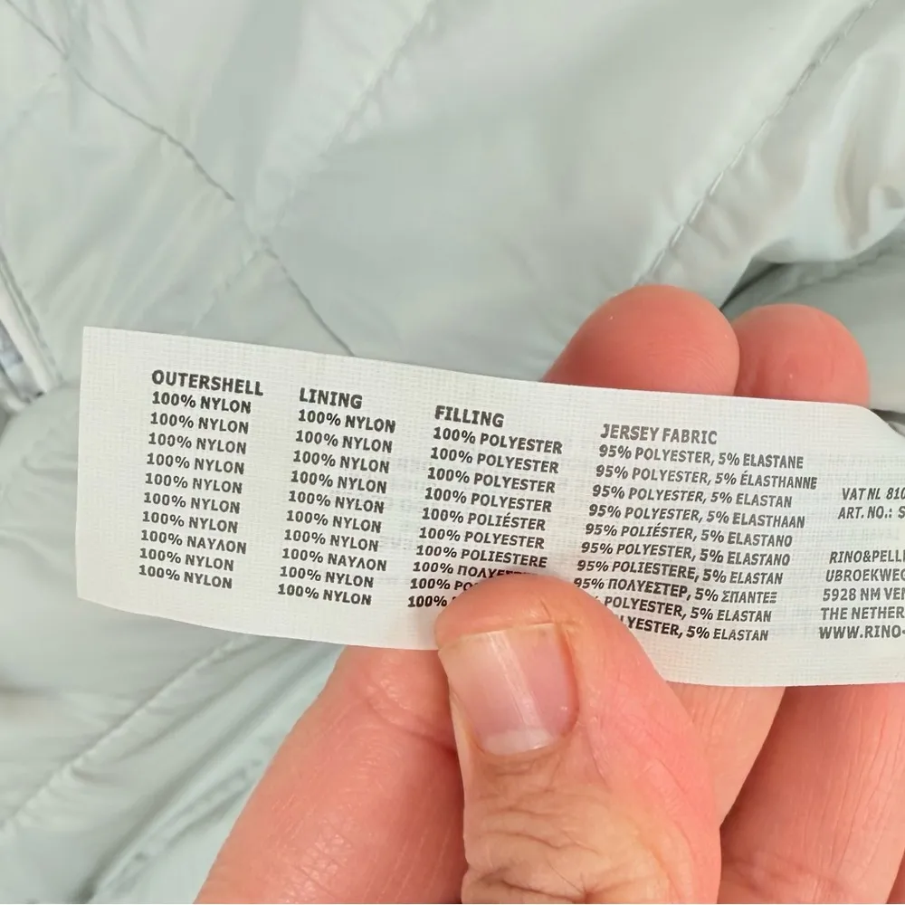 Rino & Pelle White Quilted Puffer Jacket - Image 10